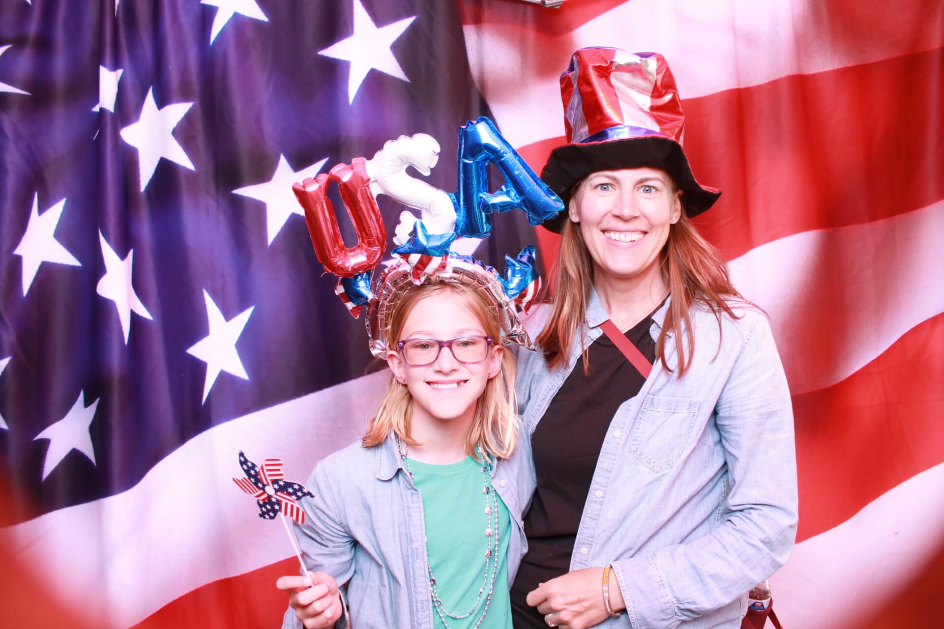 4th of July celebration photo booth