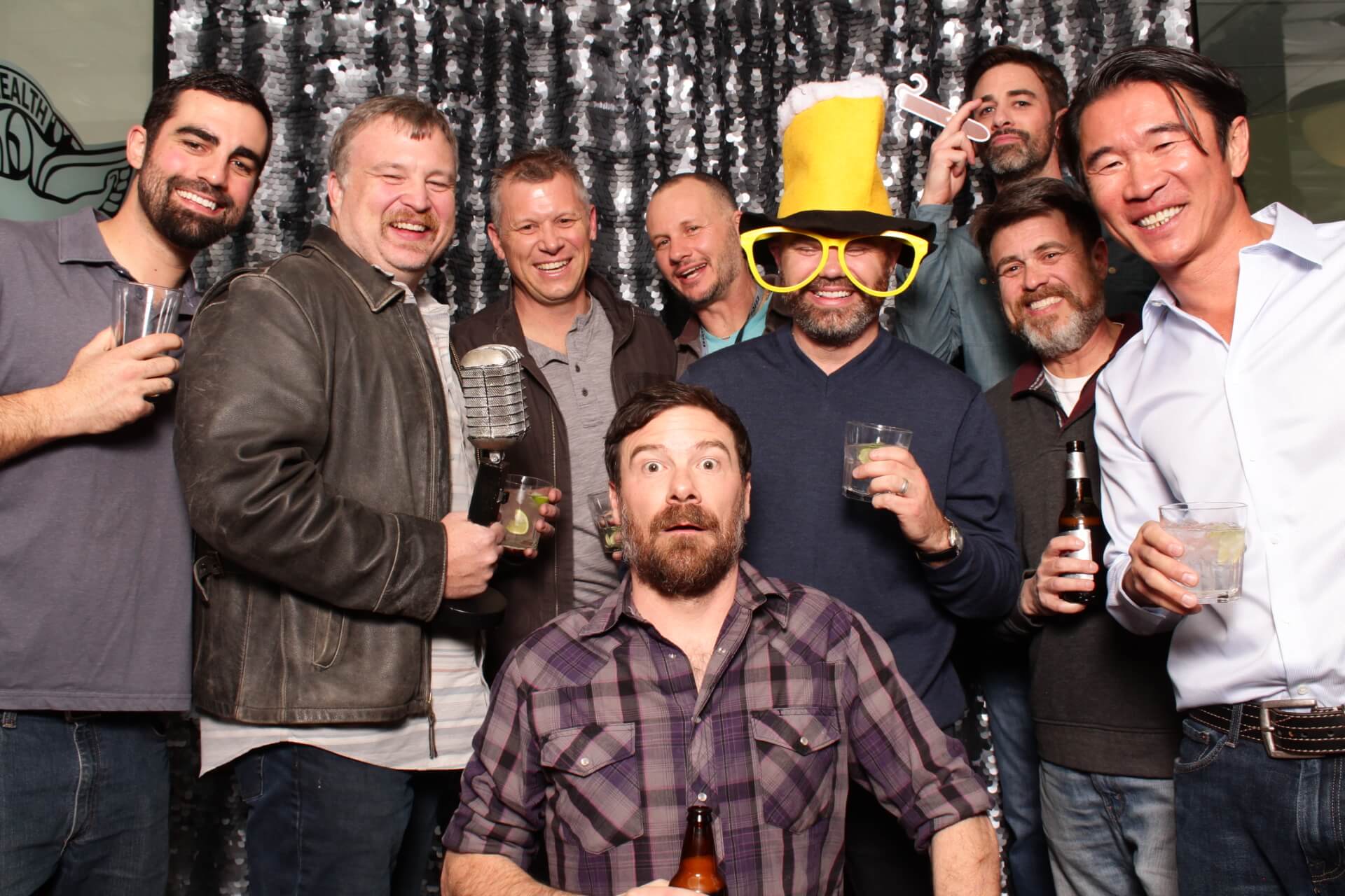 Birthday party photo booth