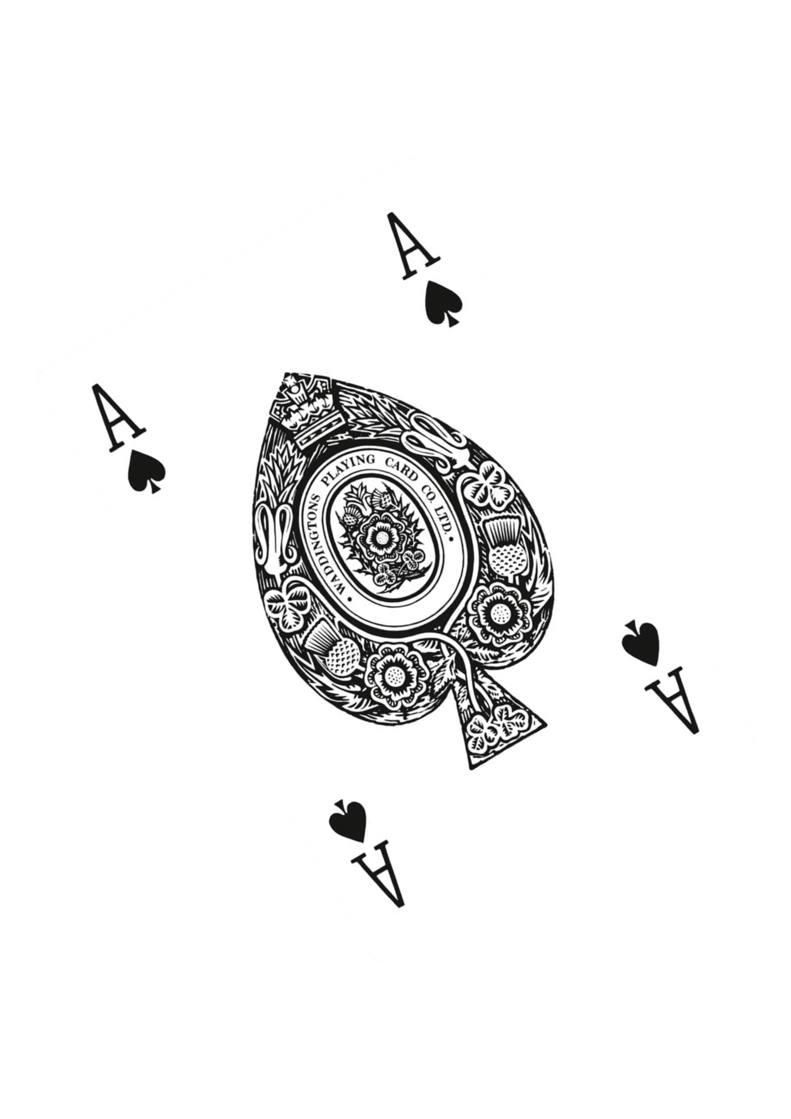 Playing card decoration