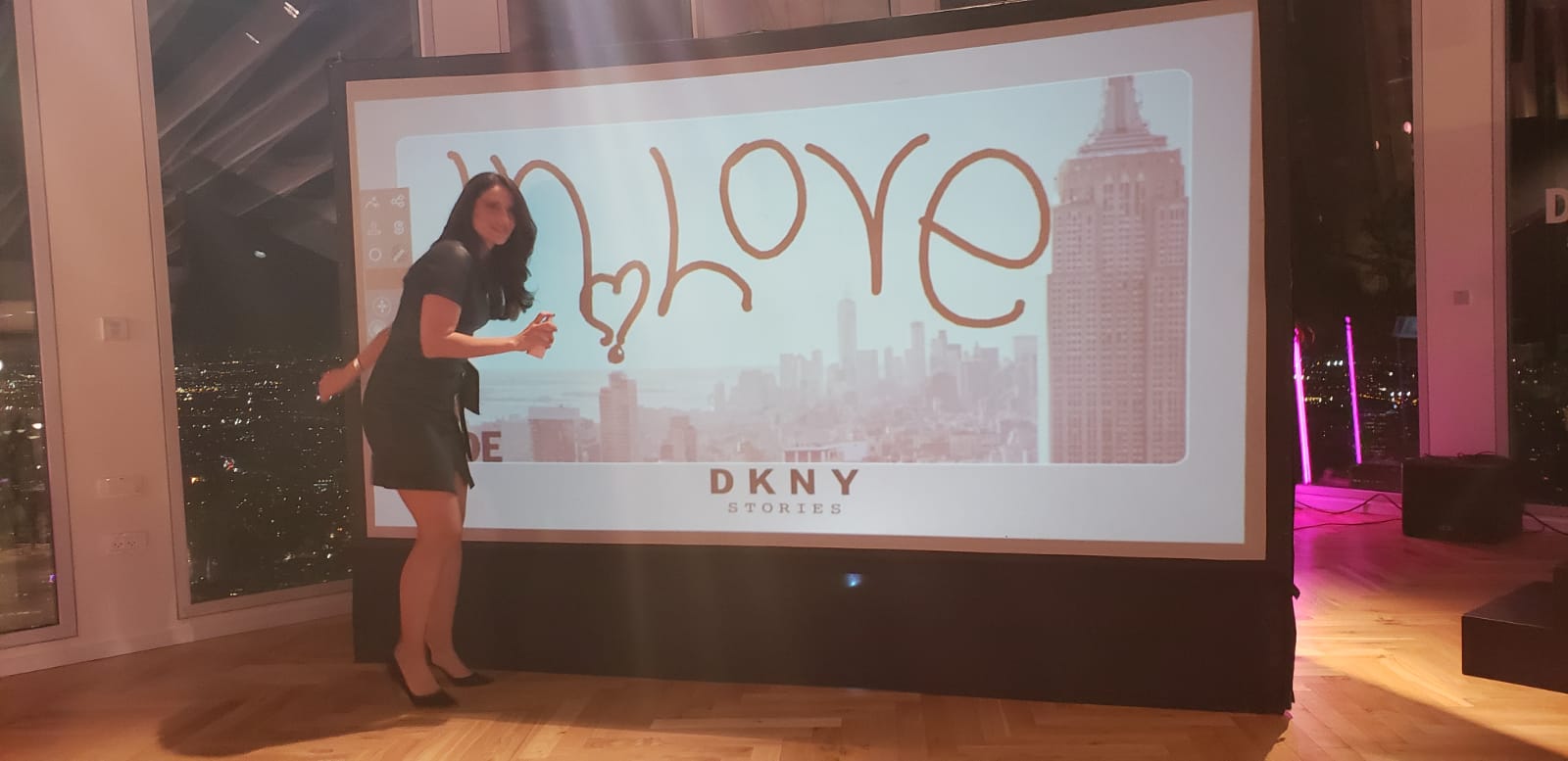 Branded graffiti wall photo booth with custom digital effects