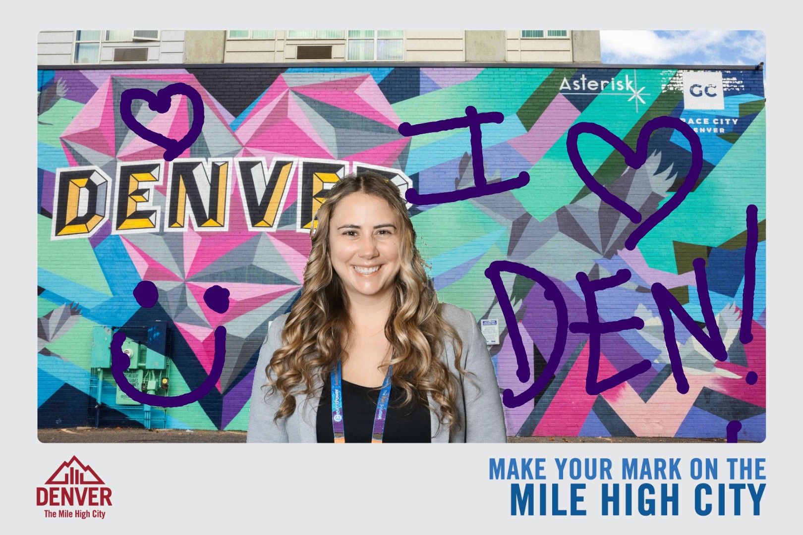 Graffiti wall photo booth rental with instant social sharing