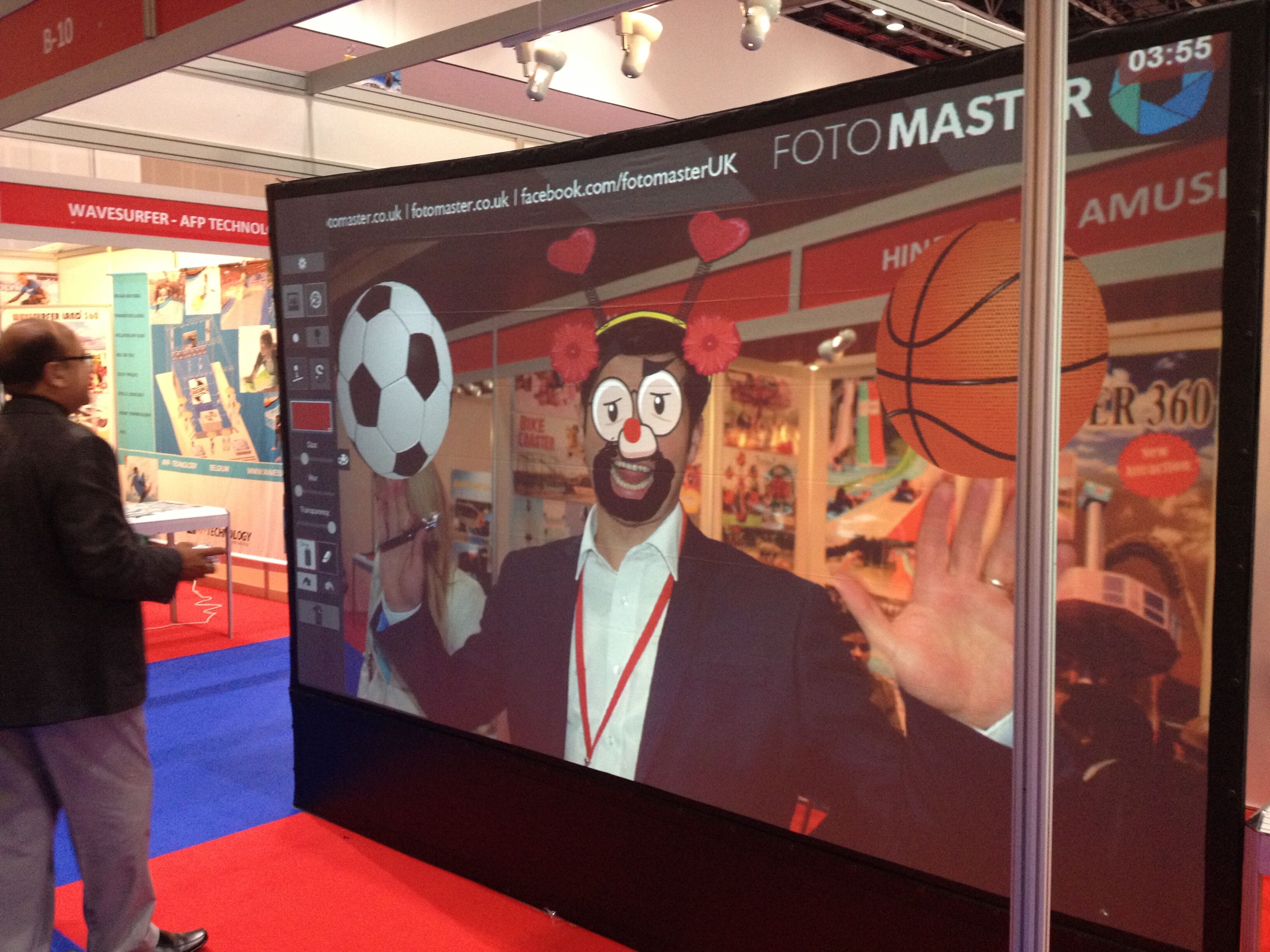 Graffiti Wall Photo Booth in action