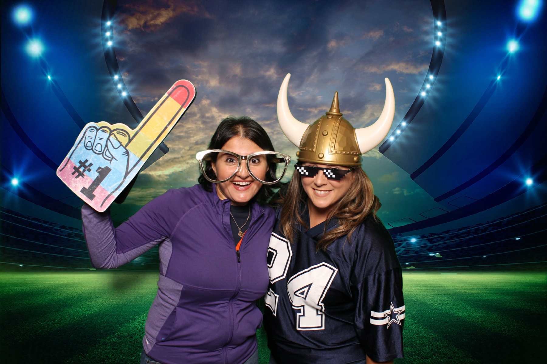 High fashion portrait on runway green screen photo booth