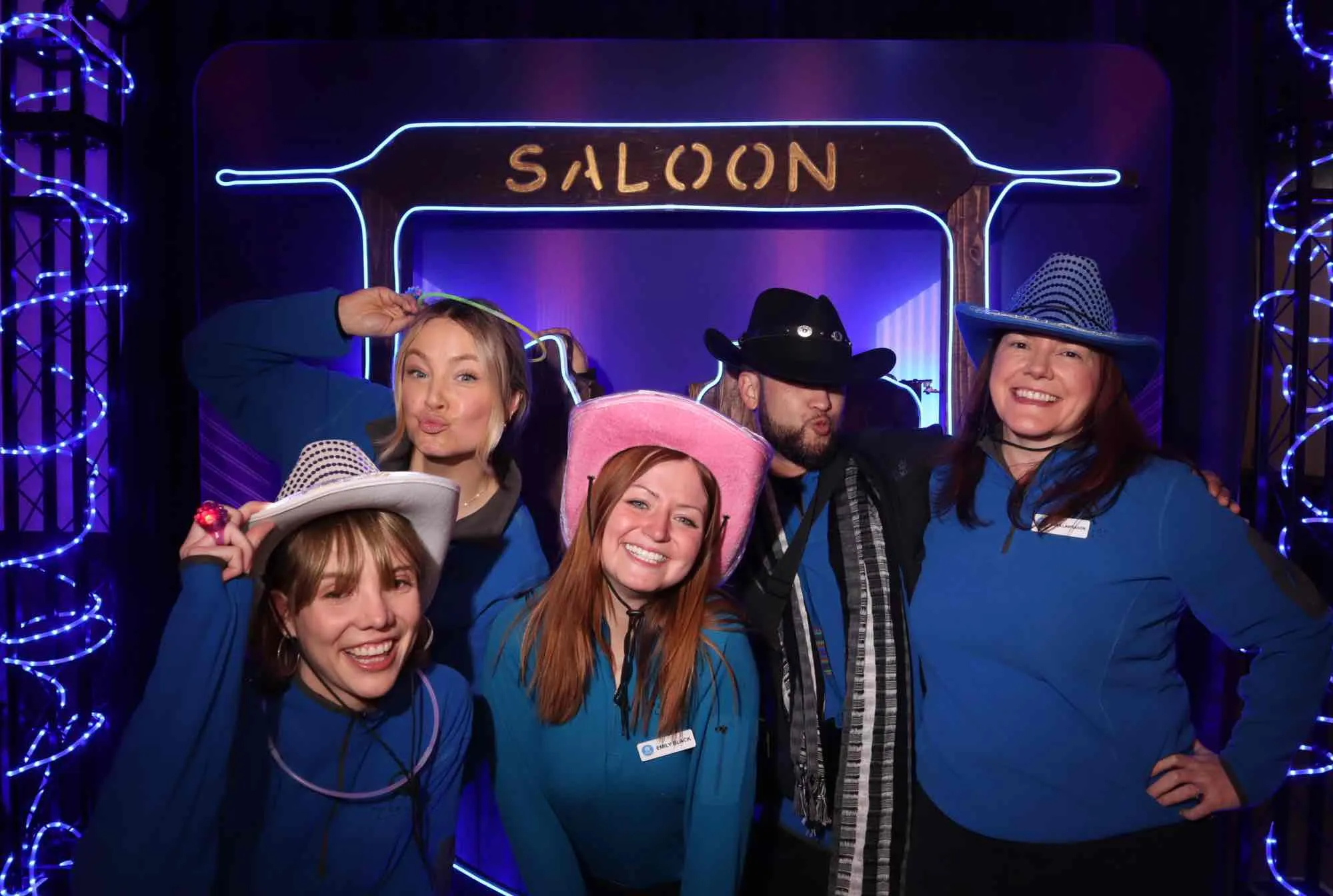 Neon Cowboy Theme Photo Booth