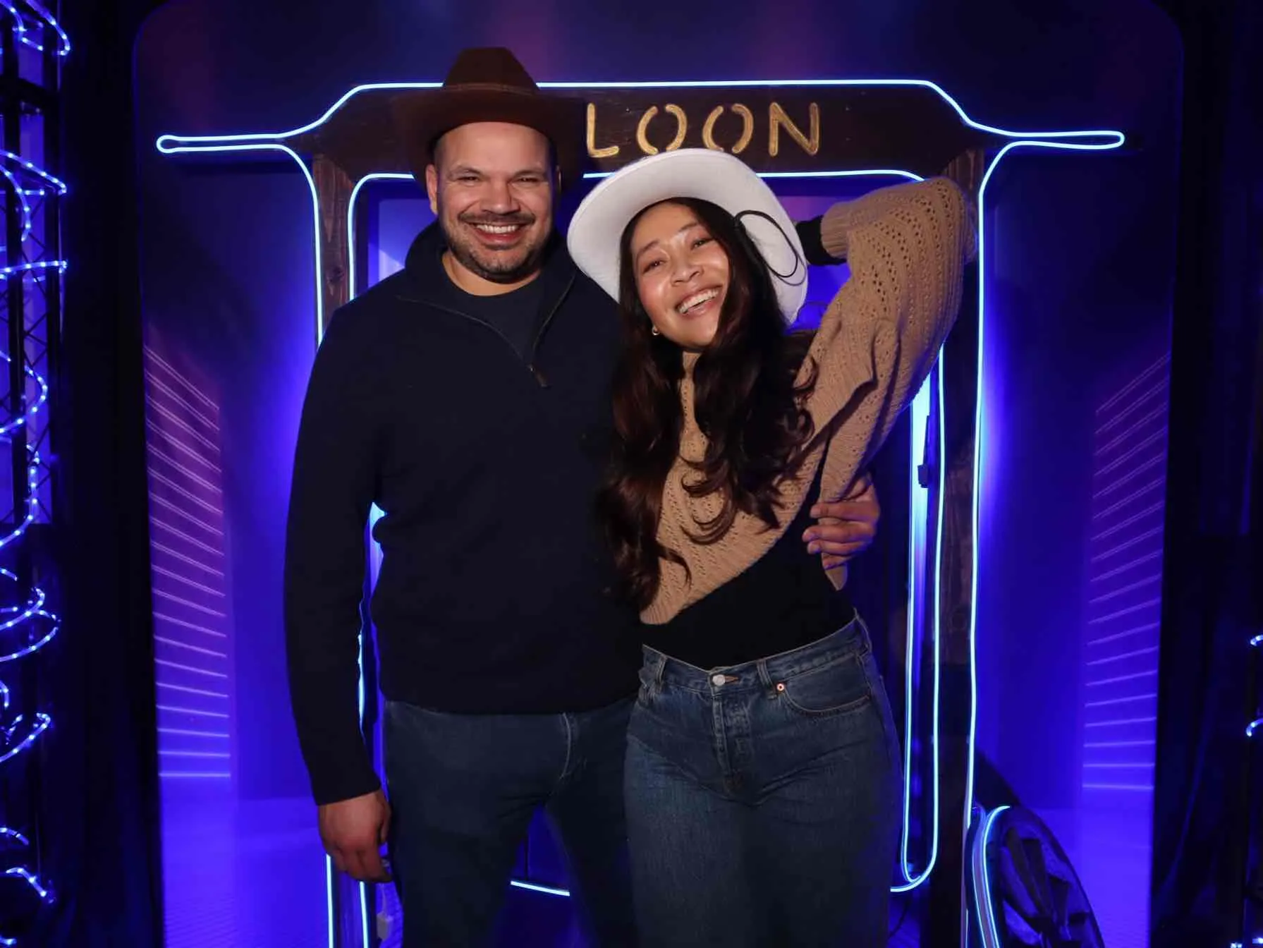 Neon Cowboy Theme Photo Booth