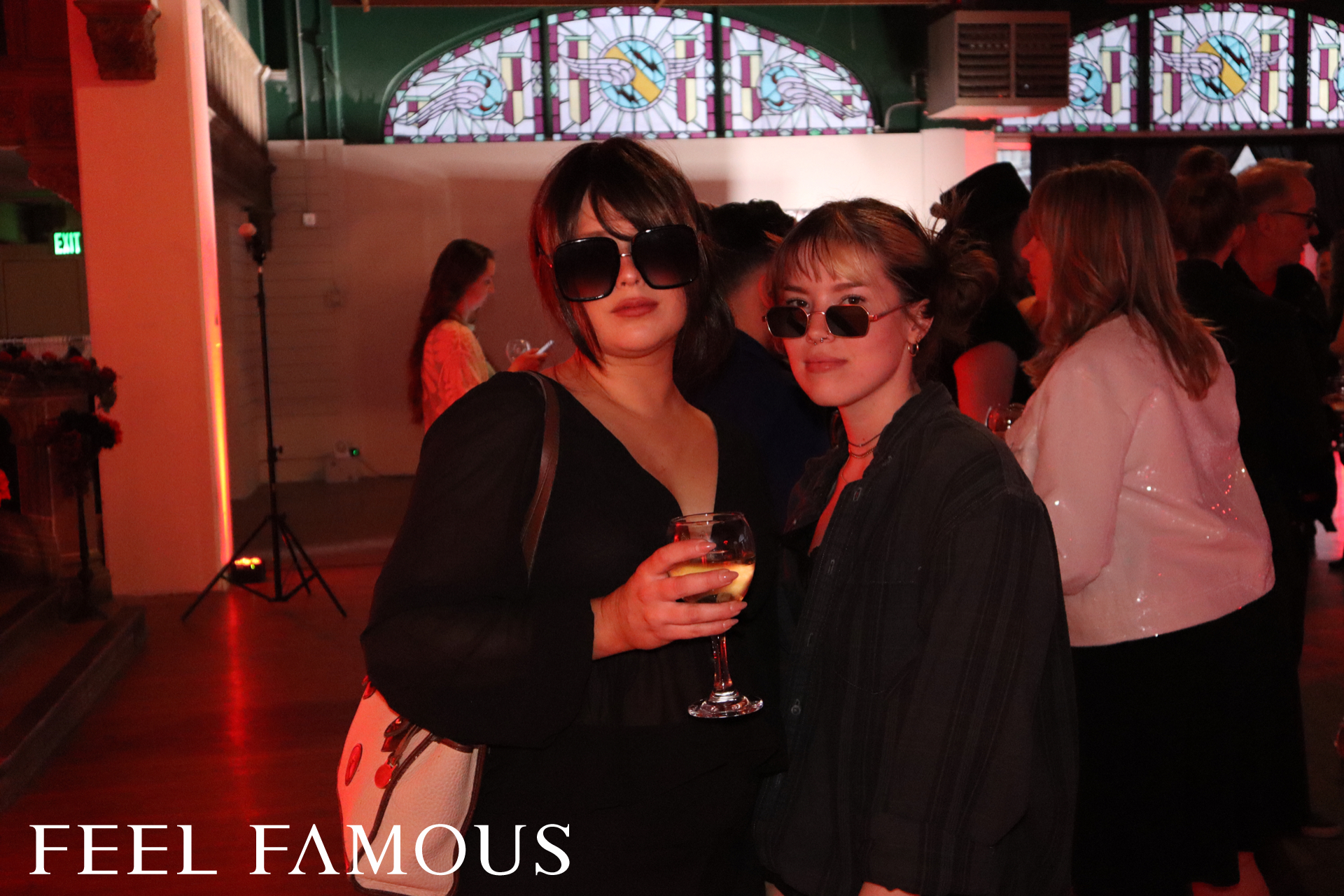 Roaming photo booth service at festival event