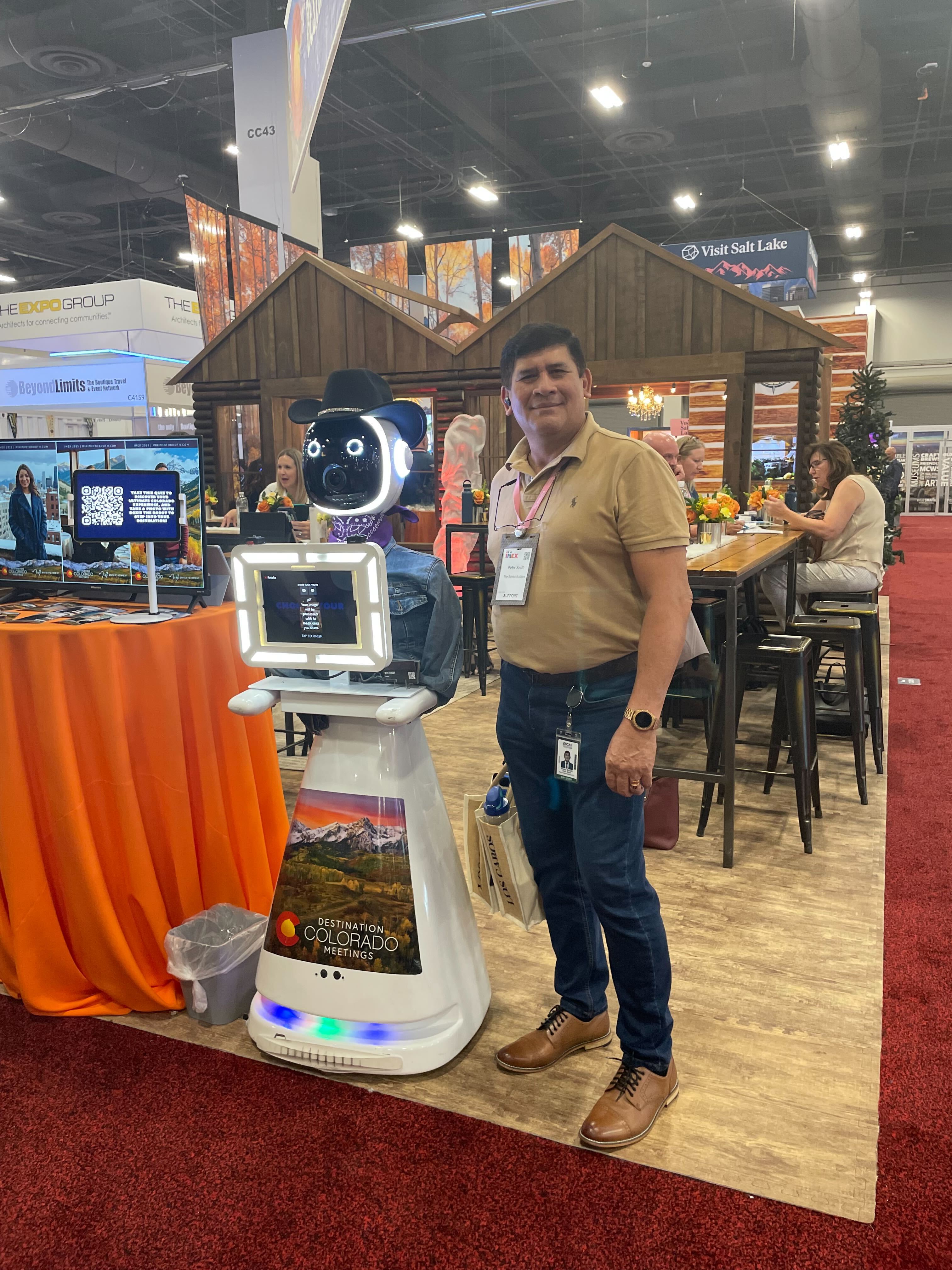 Rosie Robot photo booth at event
