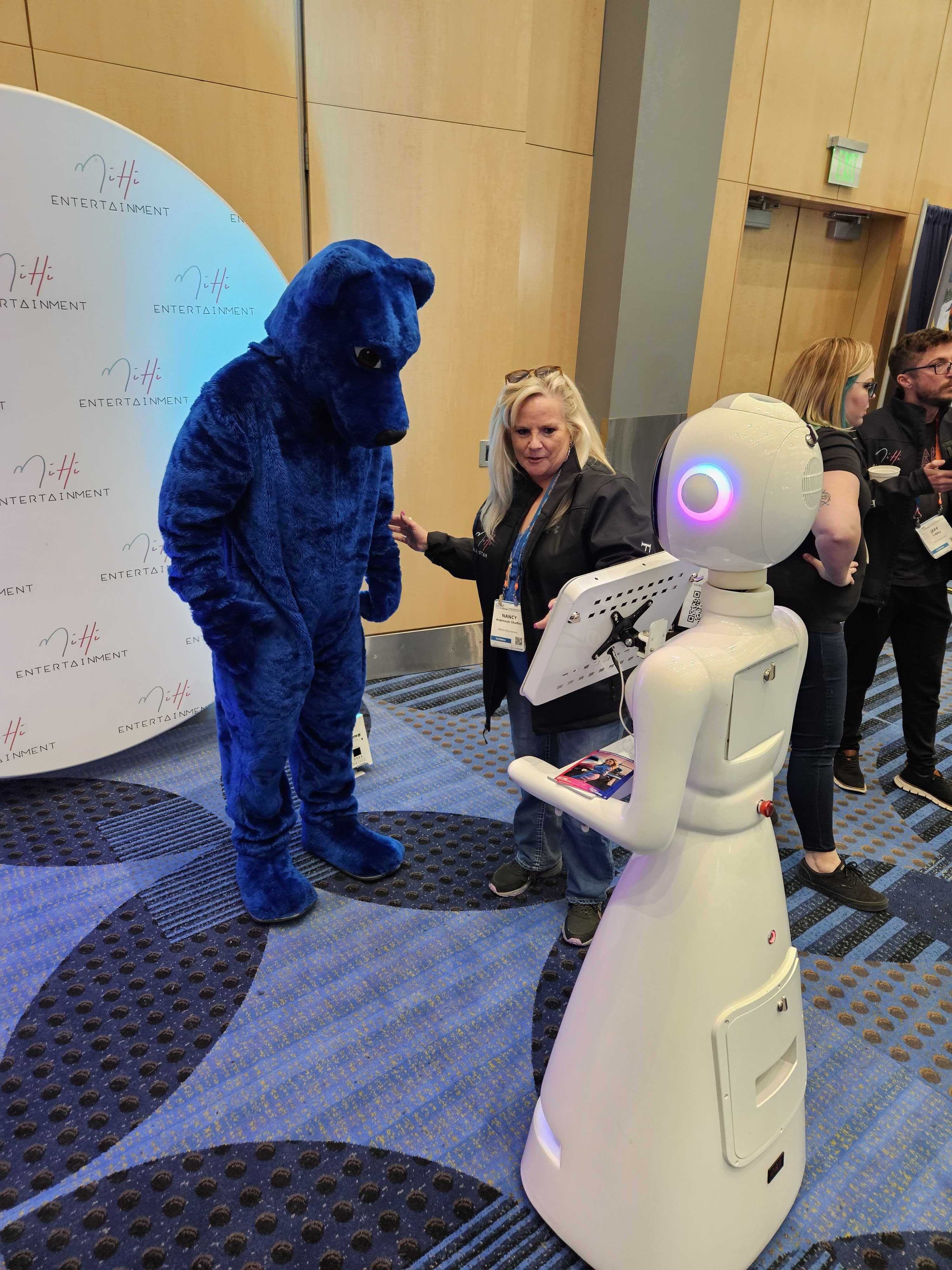 Rosie Robot photo booth in action