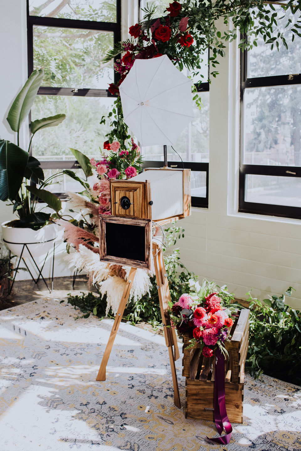 Vintage photo booth moment